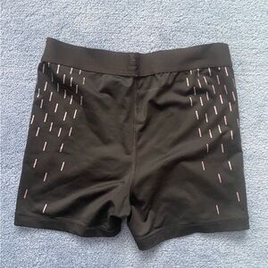 Nike Black Athletic Shorts with Pink Accents